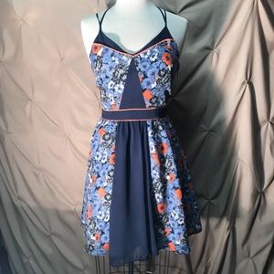 LC Lauren Conrad Floral Spaghetti Strap Dress
